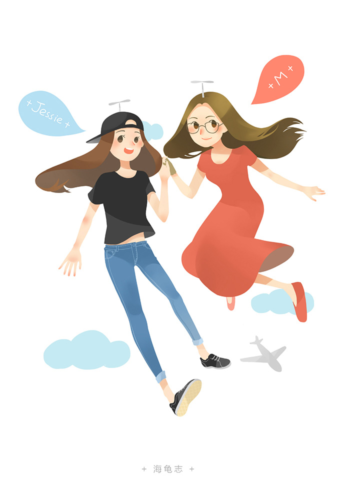 小清新都(dōu)市插畫(huà)唯美人(rén)物設計(jì)2