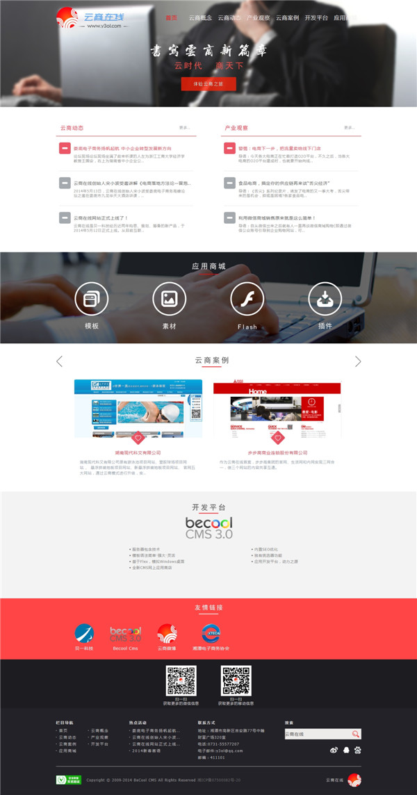 雲商在線網站(zhàn)效果圖